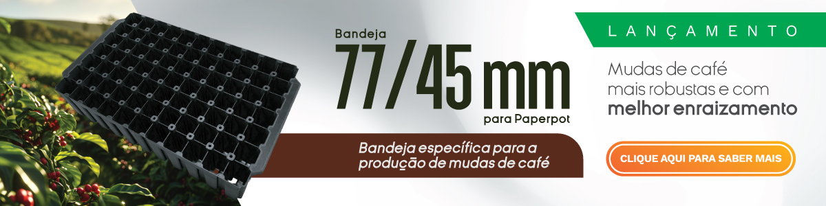 Lançamento Bandeja 77/45mm para paperpot